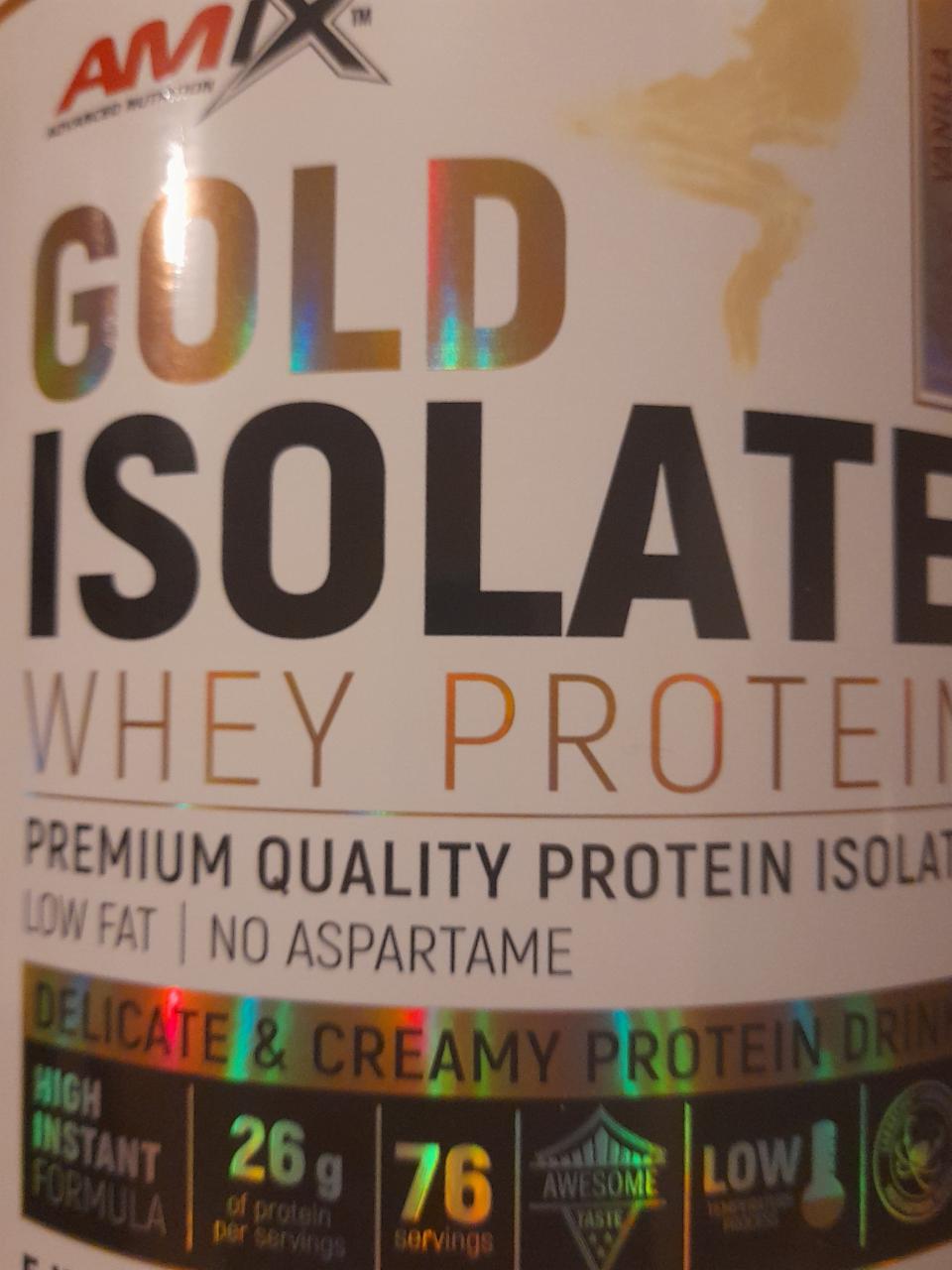 Fotografie - Gold Isolate Whey Protein Vanilla