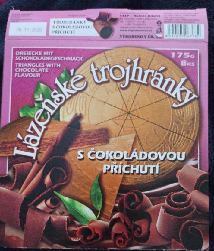 Fotografie - Lázeňské trojhránky s čokoládovou příchutí CLIP