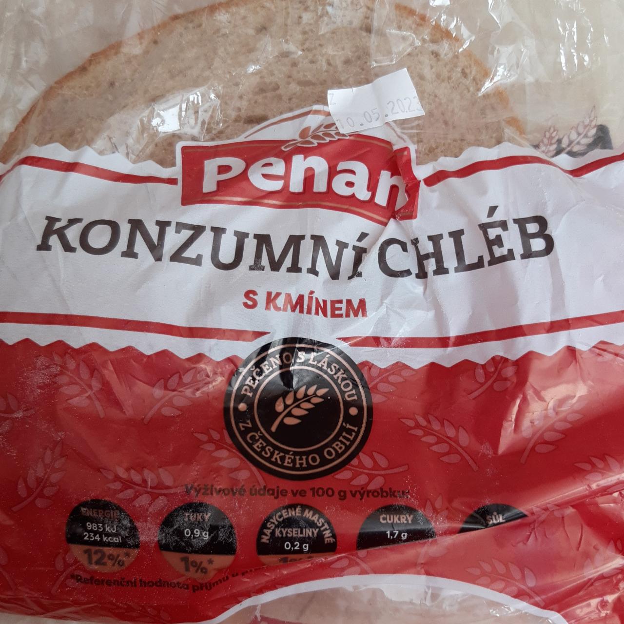 Fotografie - Konzumní chléb s kmínem Penam