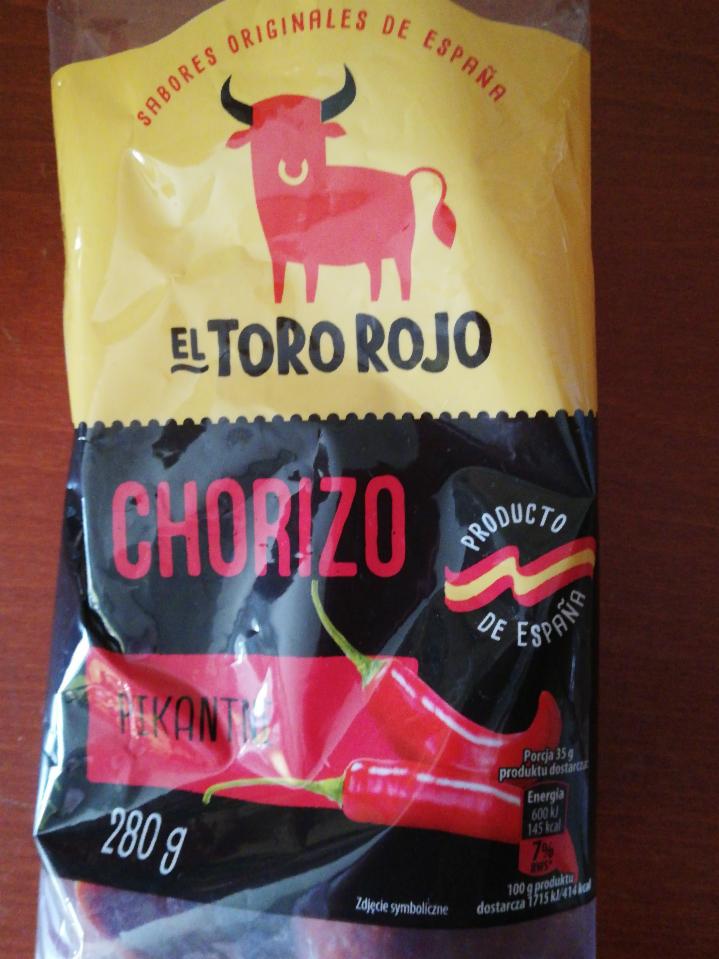 Fotografie - Chorizo pikantne El Toro Rojo