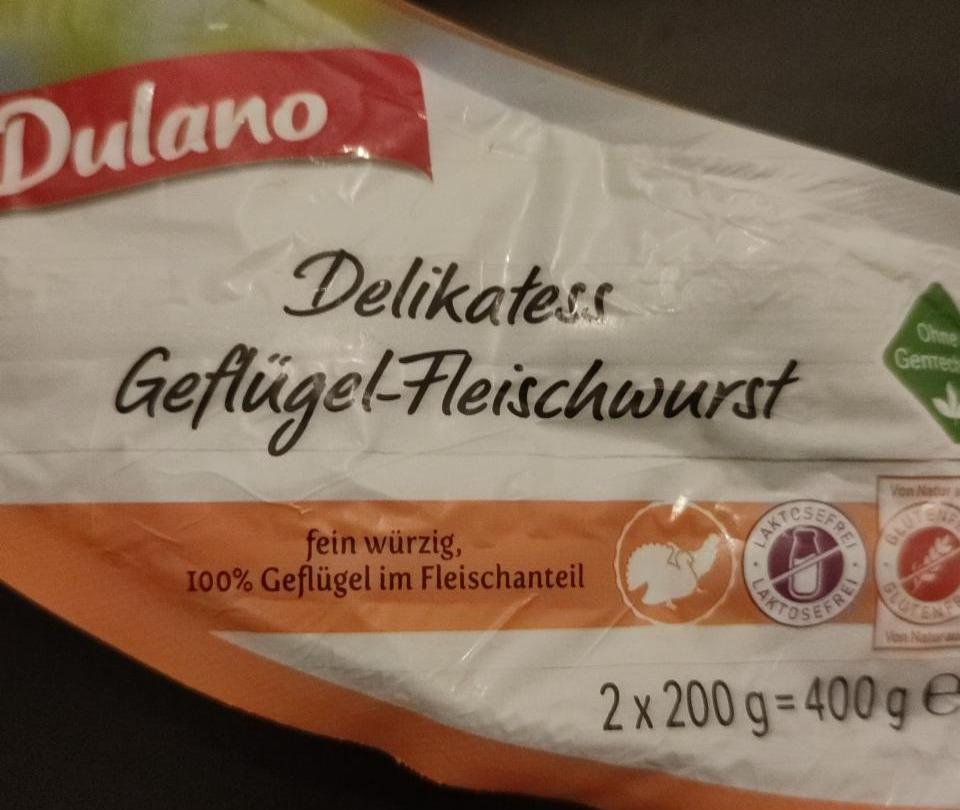 Fotografie - Delikatess Geflügel-Fleischwurst Dulano