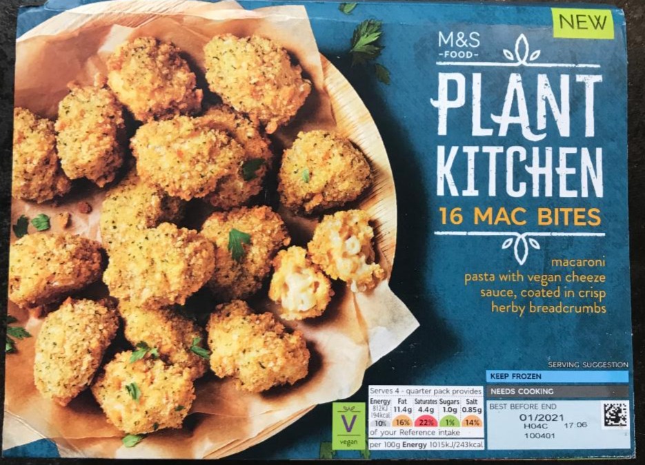 Fotografie - Plant Kitchen Mac Bites M&S Food