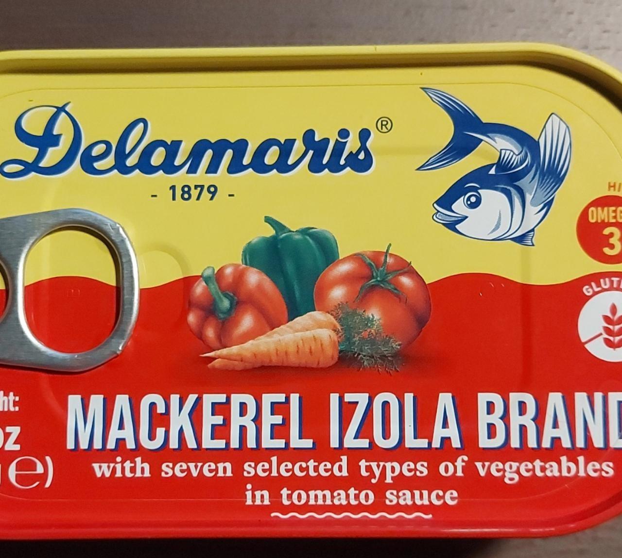 Fotografie - Mackerel Izola Brand with Seven Selected Types of Vegetables in Tomato Sauce Delamaris