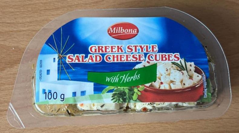 Fotografie - Greek Style Salad Cheese Cubes with Herbs Milbona
