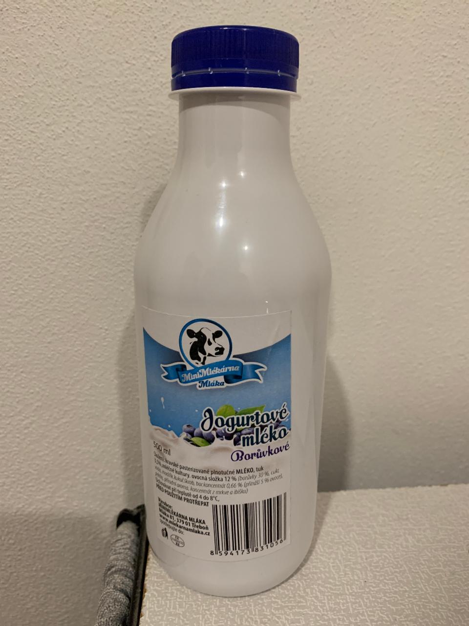 Fotografie - Jogurtové mléko borůvkové MiniMlékárna Mláka