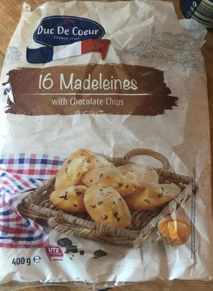 Fotografie - 16 Madeleines with Chocolate Chips Duc De Coeur