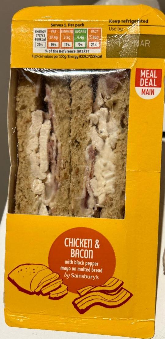 Fotografie - Chicken & bacon Sainsbury's