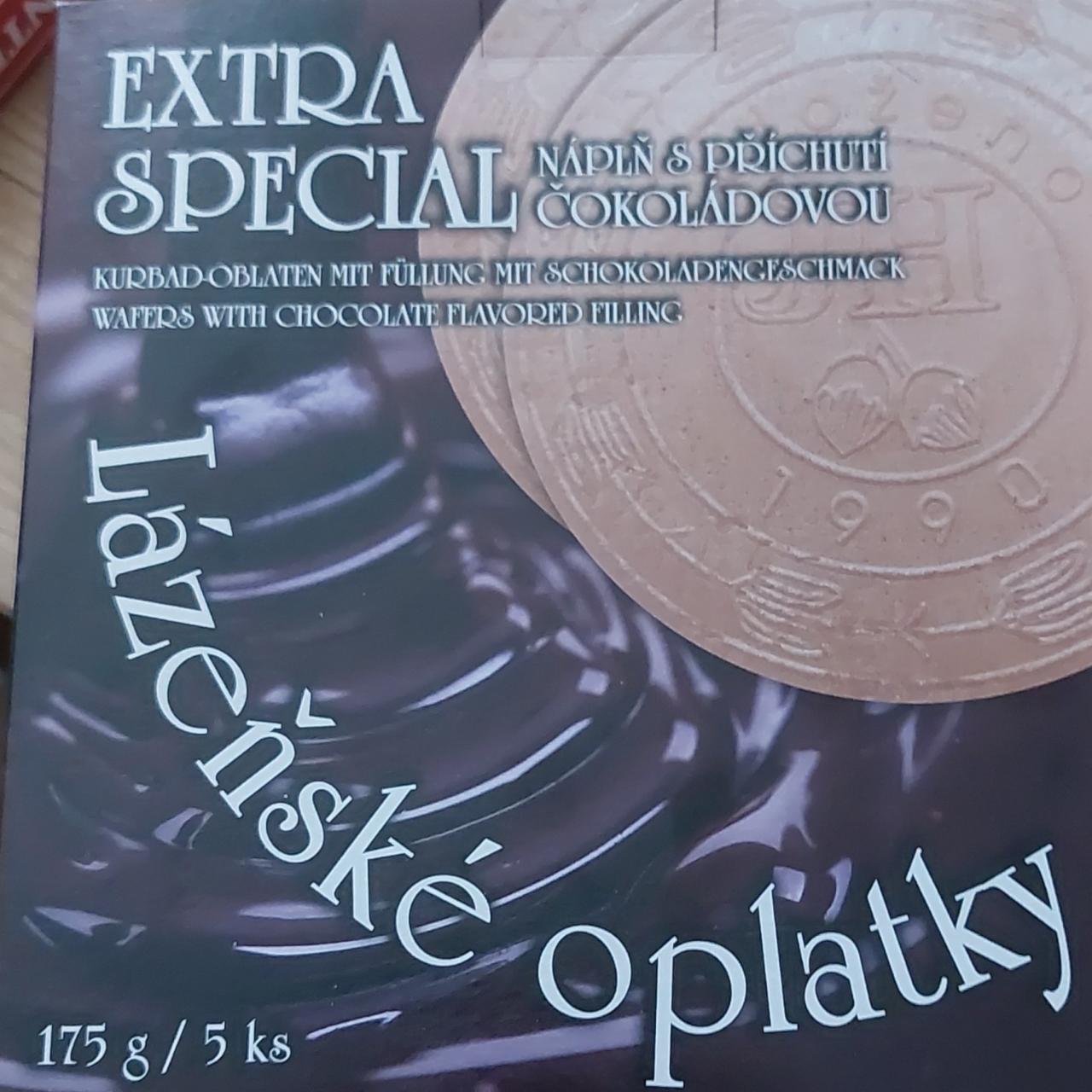 Fotografie - Lázeňské oplatky extra special s čokoládovou příchutí