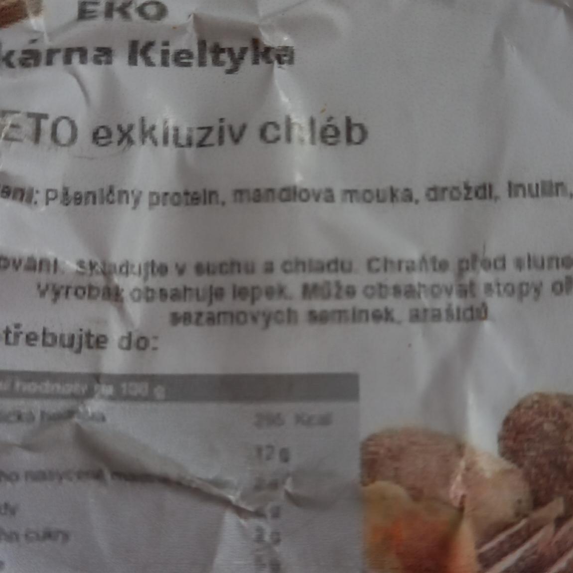 Fotografie - Keto exkluziv chléb EKO pekárna Kieltyka