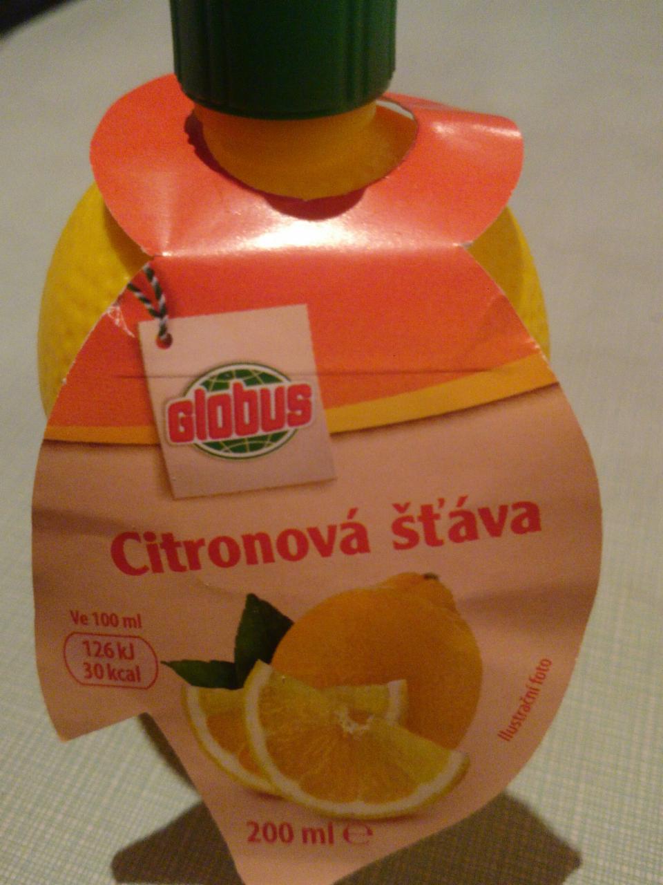 Fotografie - Citronová št'áva Globus