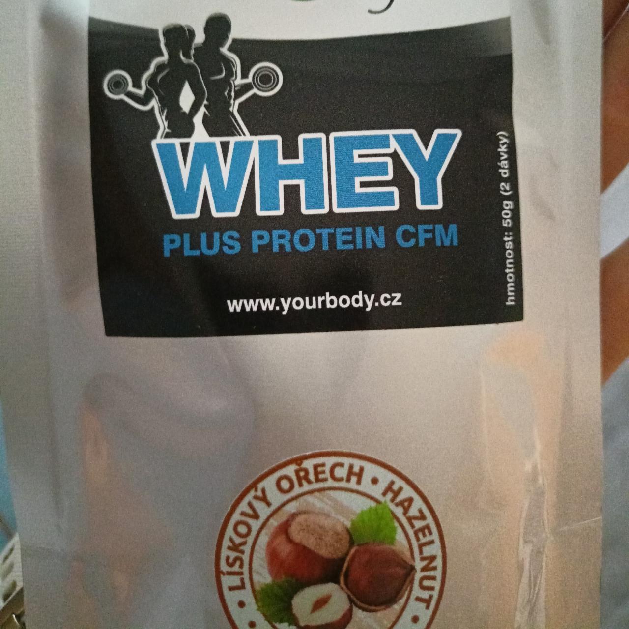 Fotografie - Whey plus protein CFM lískový ořech YourBody