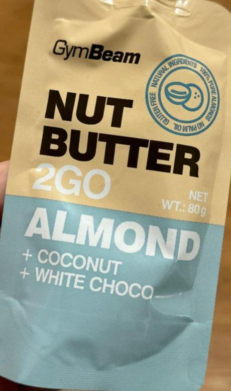 Fotografie - Nut butter 2Go Almond + coconut + white choco GymBeam