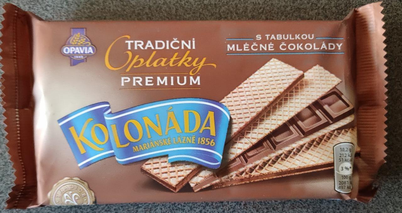 Fotografie - Kolonáda tradiční oplatky premium mléčná čokoláda Opavia
