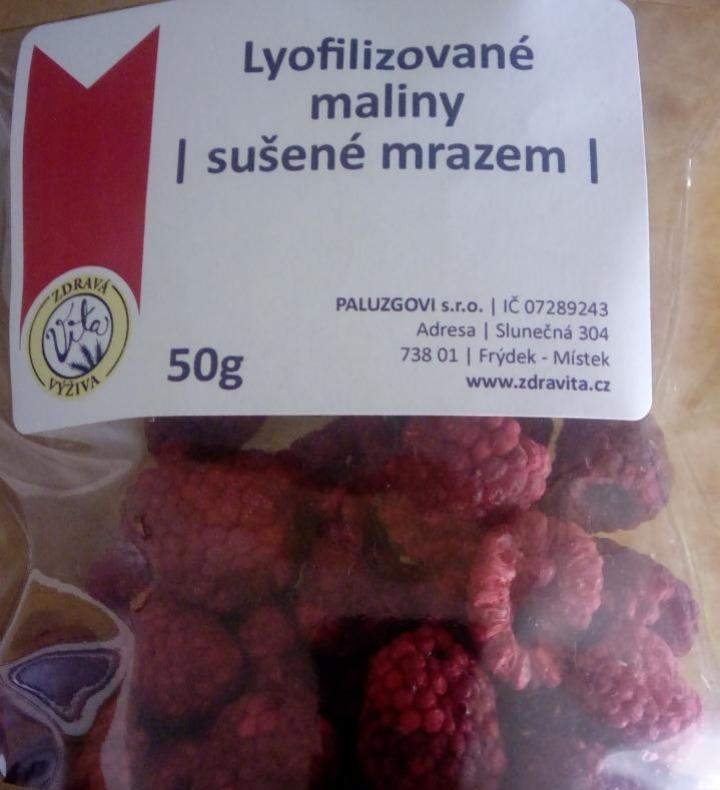 Fotografie - Lyofilizované maliny sušené mrazem Paluzgovi