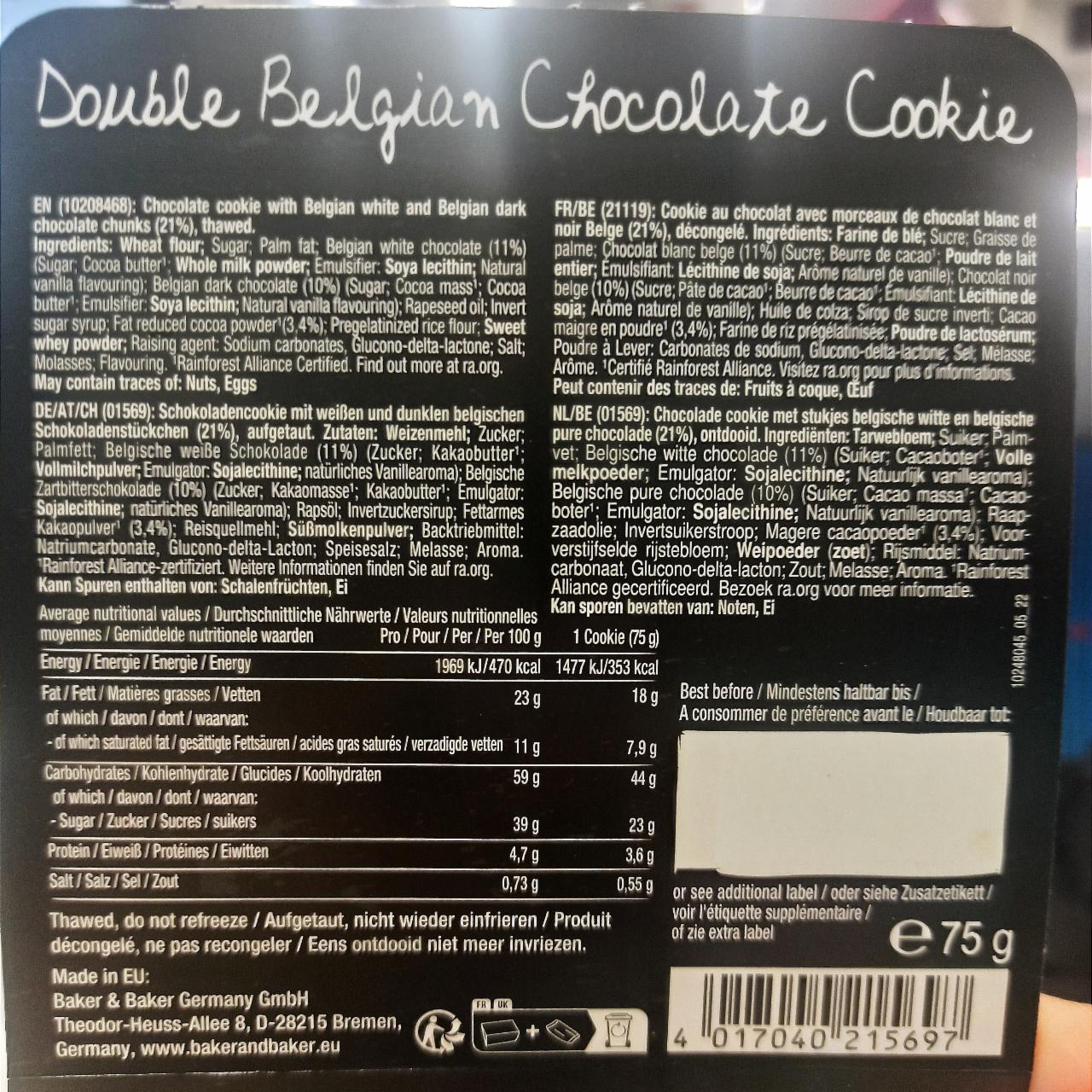 Fotografie - Double Belgian Chocolate Cookie Baker & Baker