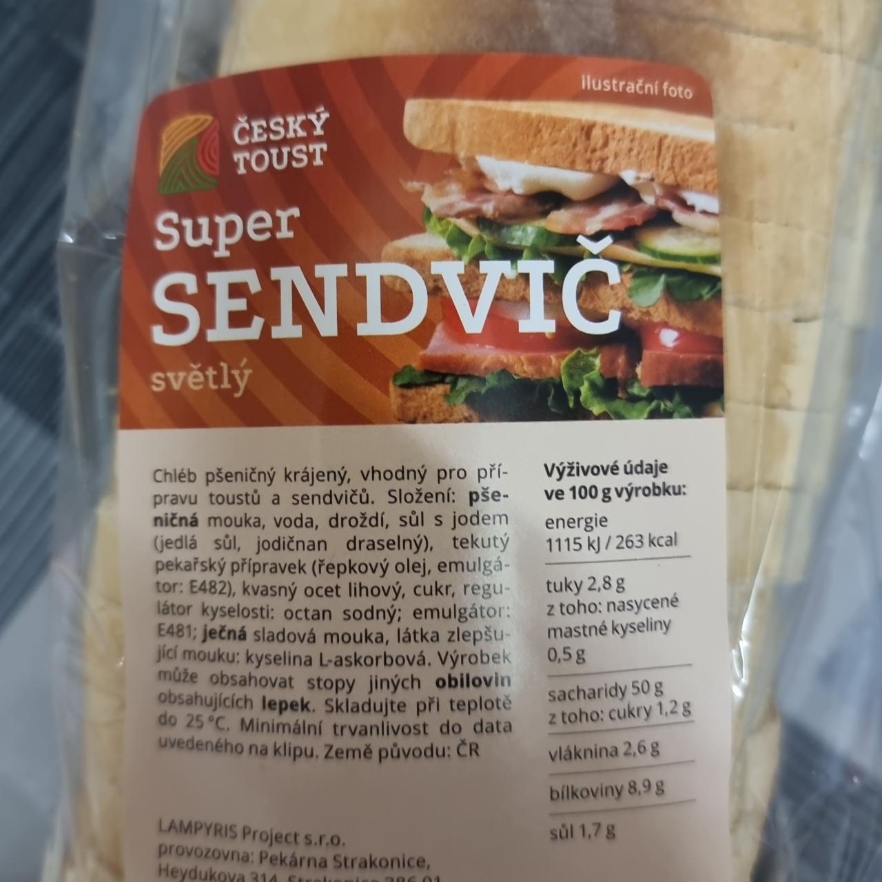 Fotografie - Super sendvič světlý Český toust