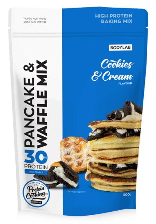 Fotografie - High Protein Pancake (& Waffle) Mix Cookies & cream Bodylab