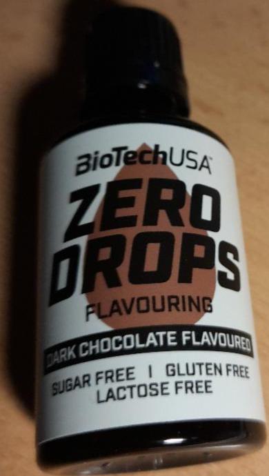 Fotografie - Zero drops flavouring dark chocolate BioTechUSA