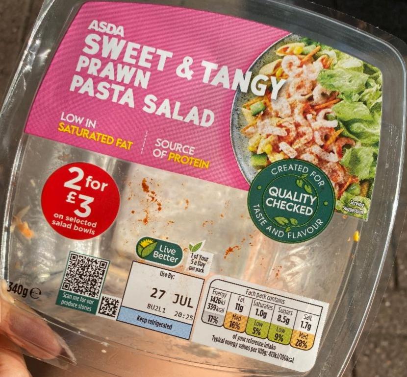 Fotografie - Sweet & Tangy Prawn Pasta Salad Asda