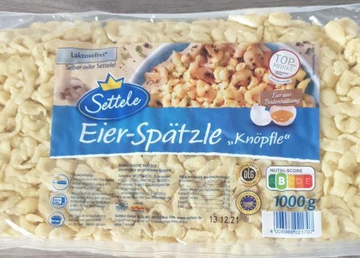 Fotografie - Eier-Spätzle 'Knöpfle' Settele