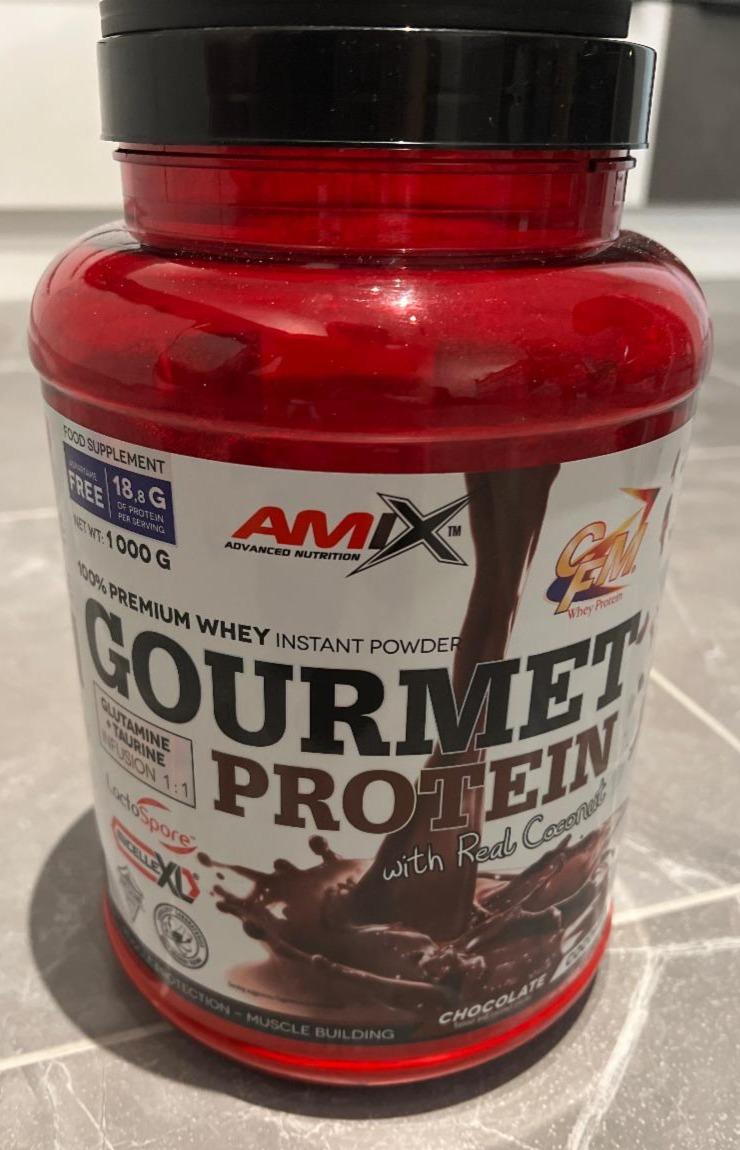 Fotografie - Gourmet protein čokoláda kokos Amix Nutrition