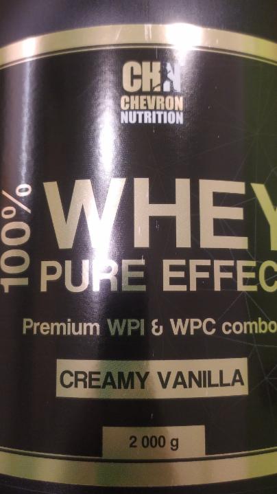 Fotografie - 100% Whey Pure Effect CREAMY VANILLA Chevron Nutrition