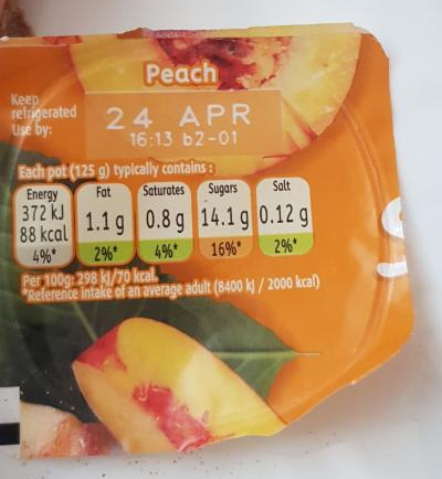 Fotografie - Sunshine Fruits Low Fat Yogurt mango apricot