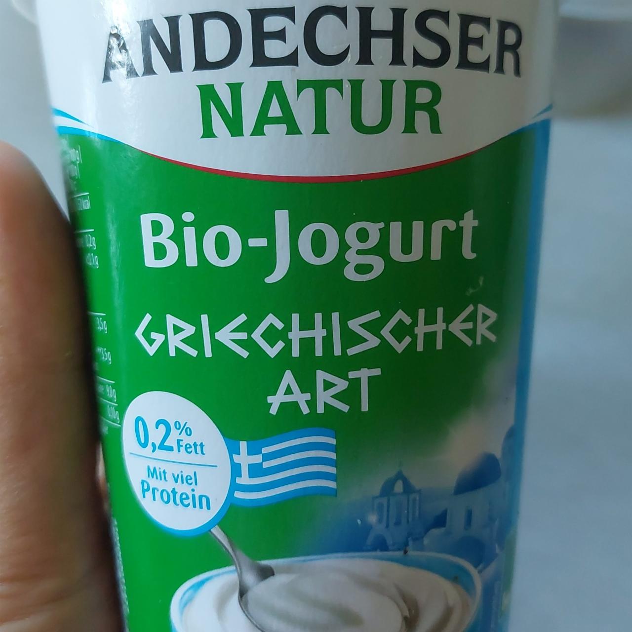 Fotografie - Bio jogurt griechischer Art 0.2% Fett Andechser natur