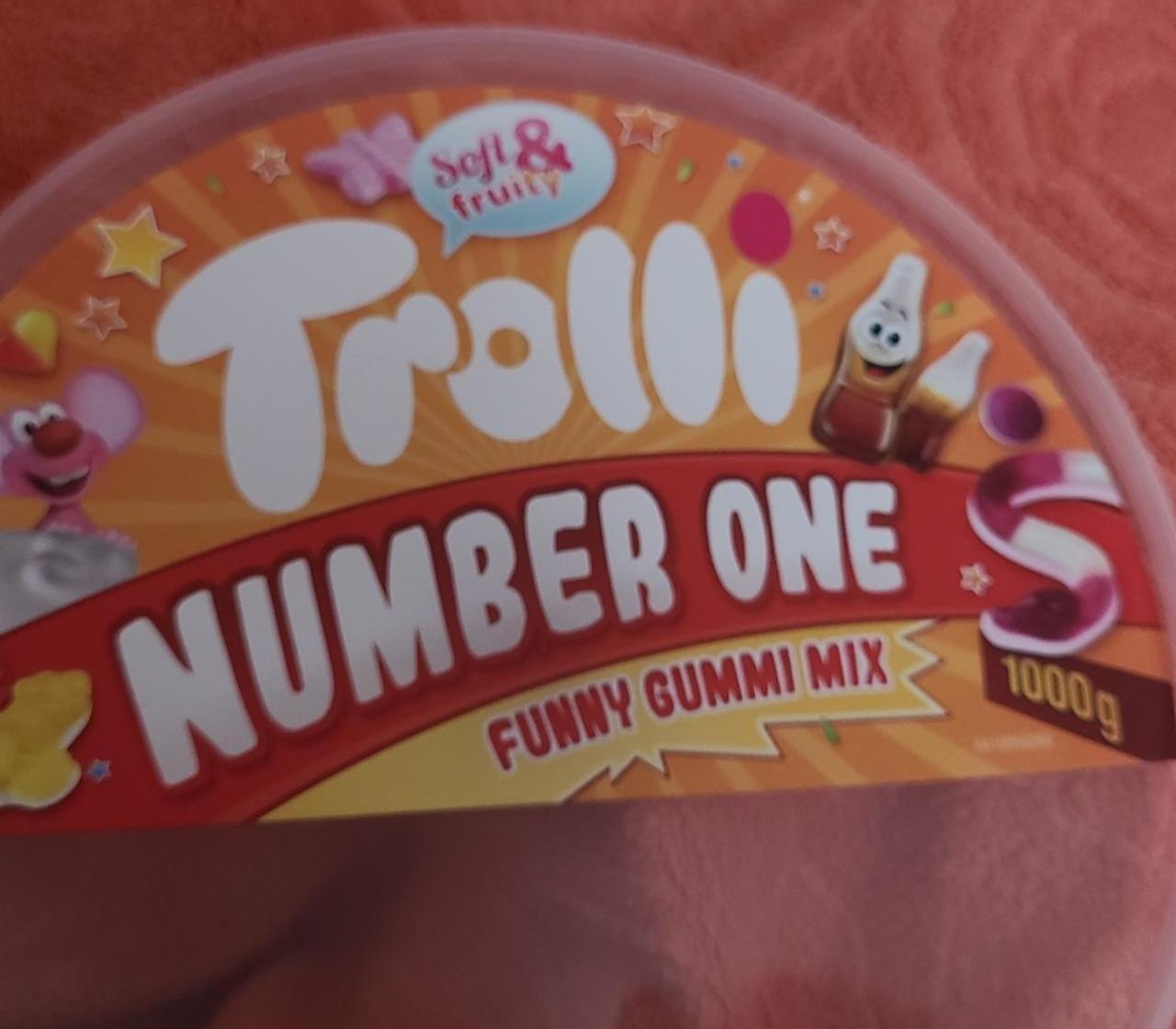 Fotografie - Number One Funny Gummi Mix Trolli