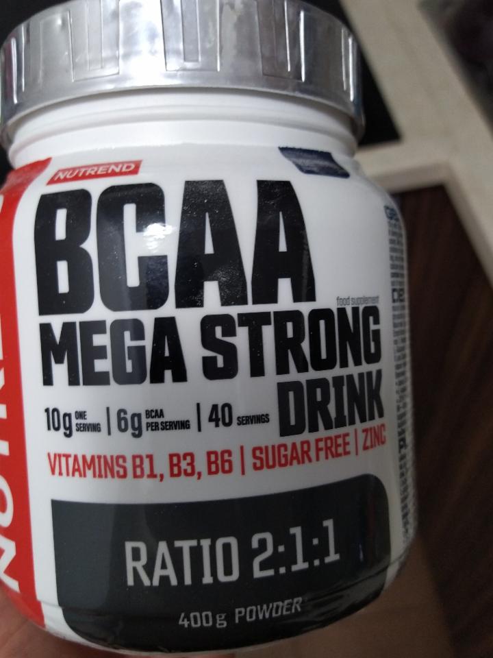 Fotografie - BCAA mega strong drink powder Blackcurrant Nutrend