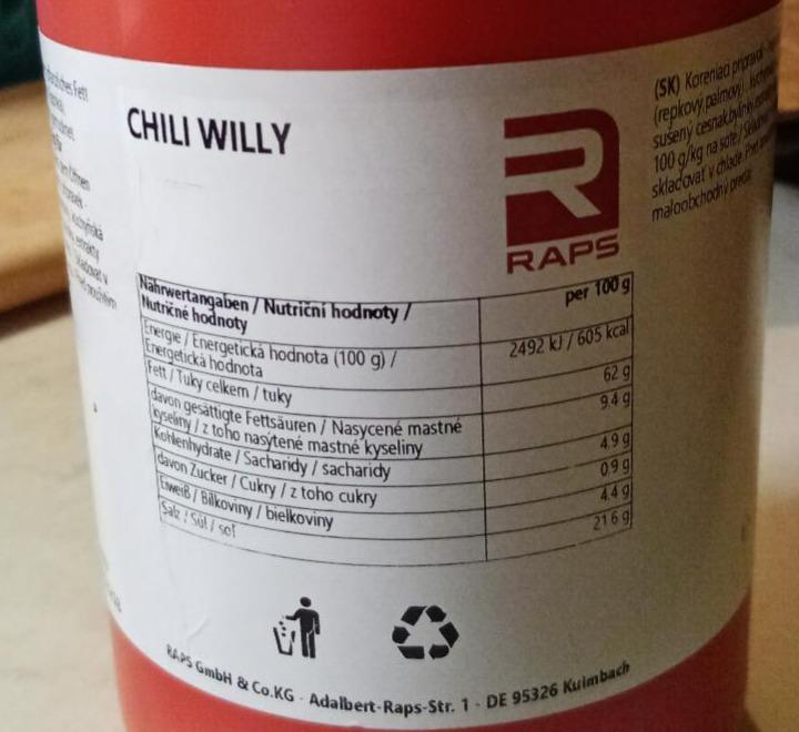 Fotografie - Chily willy Raps