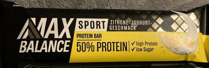Fotografie - Sport 50% protein Zitrone-Joghurt Max Balance