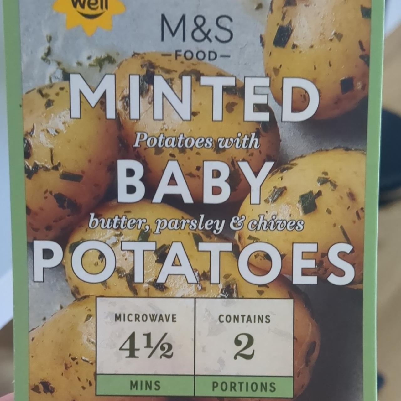 Fotografie - Minted Baby Potatoes M&S Food