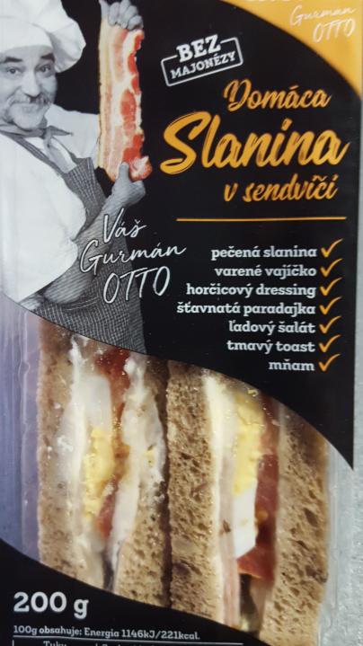 Fotografie - domácí slanina v sendviči Grotto