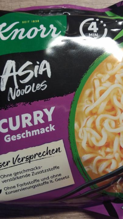 Fotografie - Asia Noodles Curry Geschmack Knorr