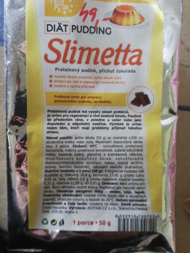 Fotografie - Diät pudding čokoláda Slimetta