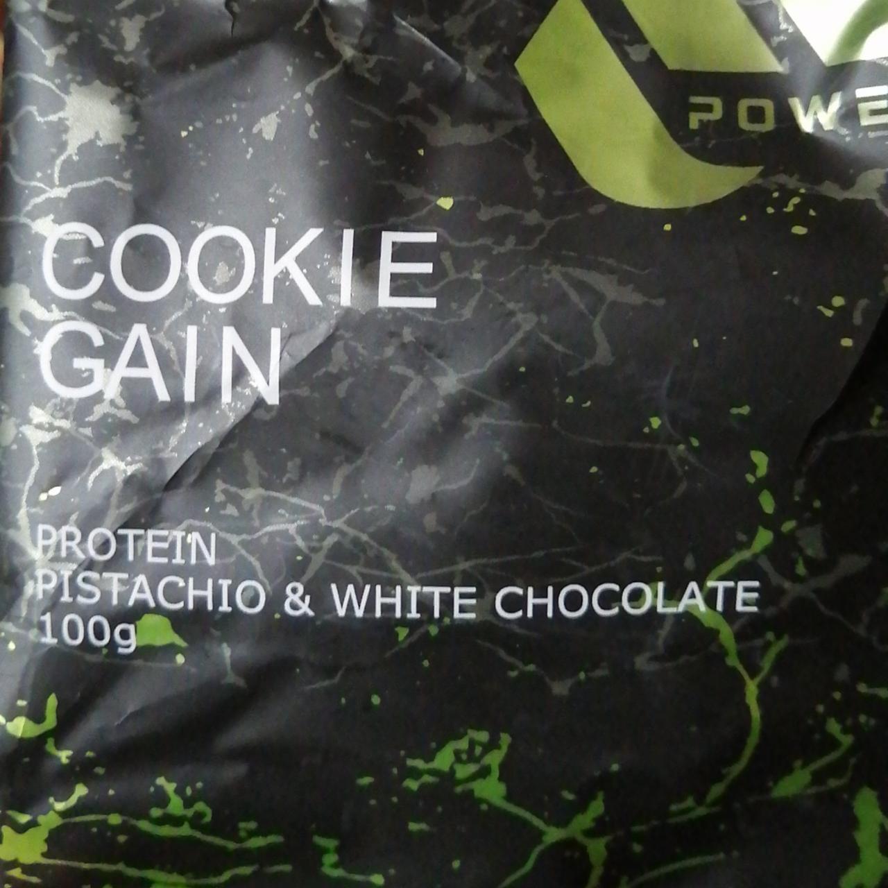Fotografie - Cookie Gain Protein Pistachio & White Chocolate Power