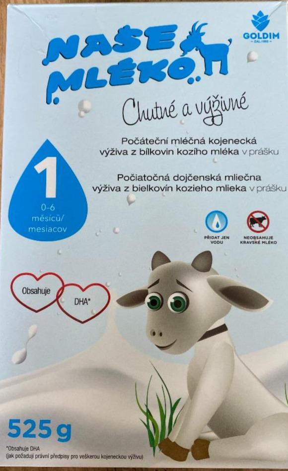 Fotografie - Naše mleko počáteční výživa Goldim