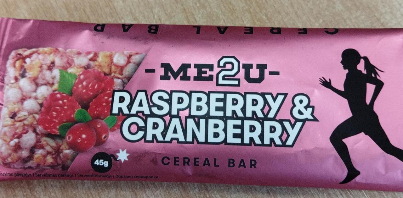 Fotografie - Raspberry & Cranberry Cereal Bar ME2U