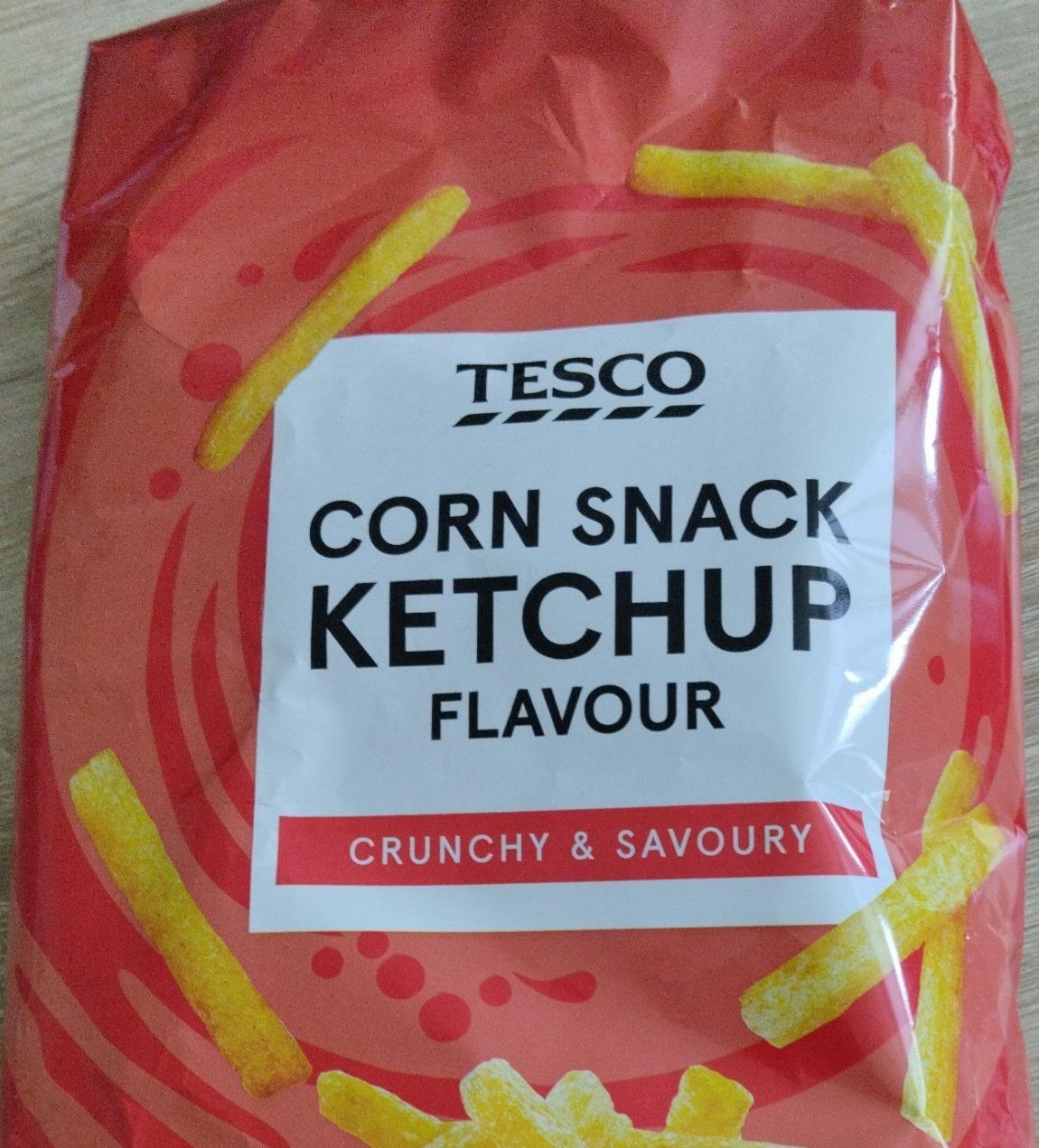 Fotografie - Corn snack ketchup flavour Tesco