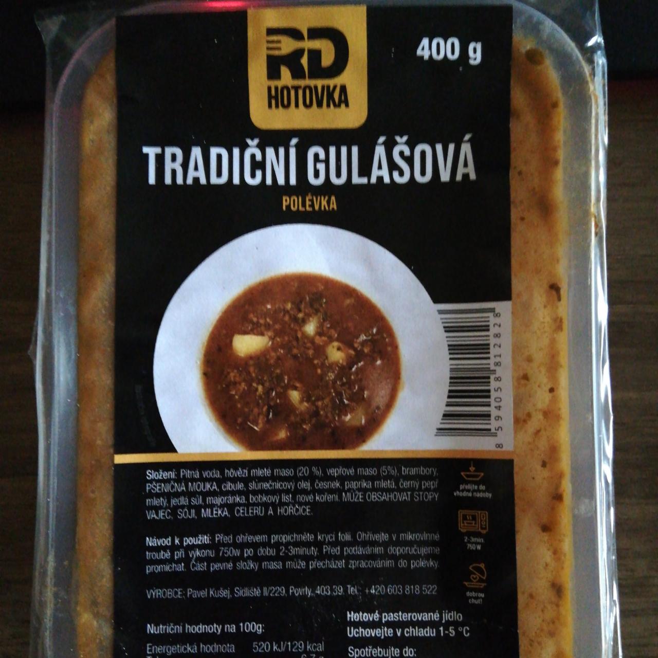 Fotografie - Tradiční gulášová polévka RD Hotovka