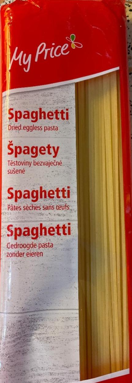 Fotografie - Špagety těstoviny bezvaječné sušené My price