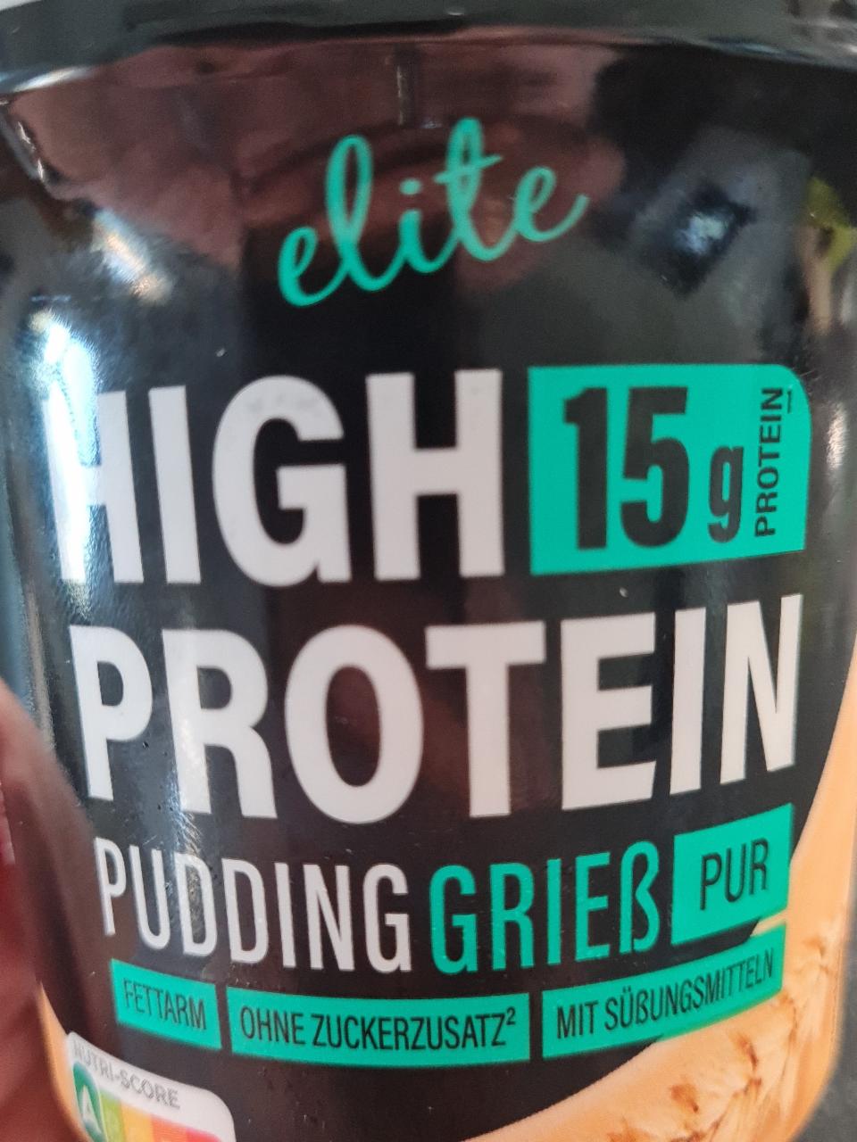 Fotografie - High protein pudding grieß Pur Elite