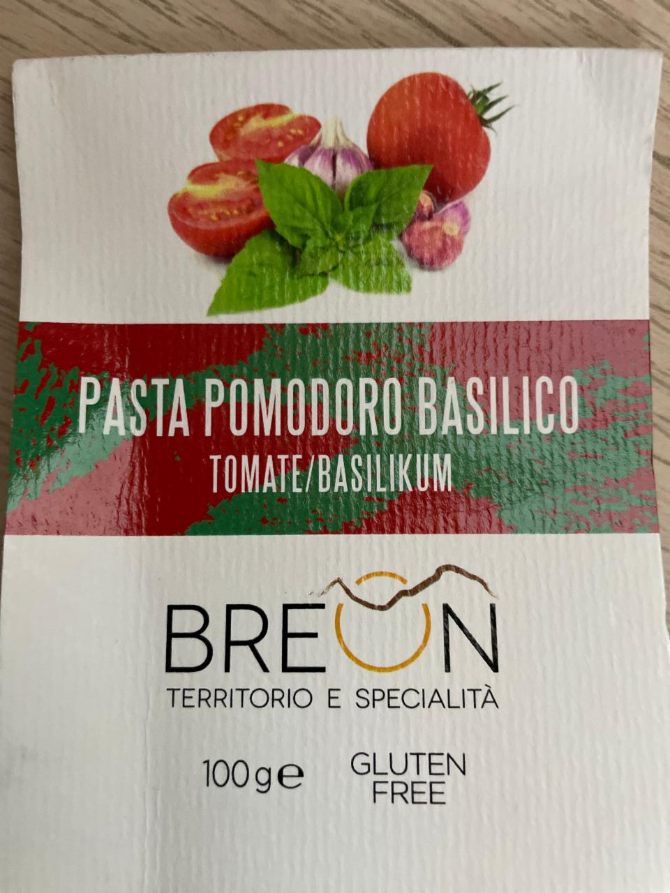 Fotografie - Pasta pomodoro basilico Breon