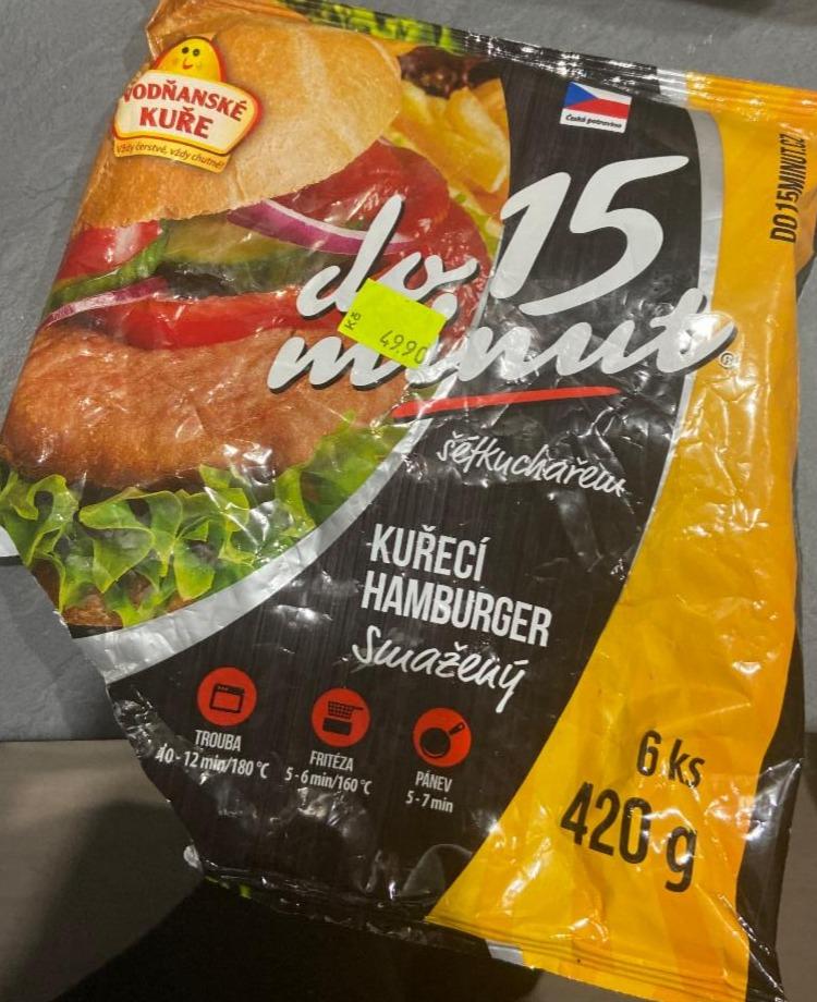 Fotografie - Do 15 minut Kuřecí hamburger smažený Vodňanské Kuře