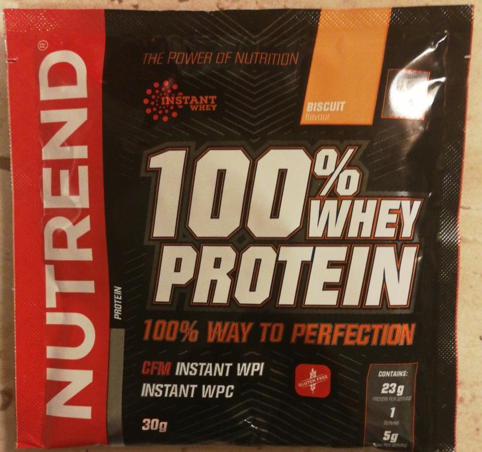 Fotografie - 100% whey protein biscuit Nutrend