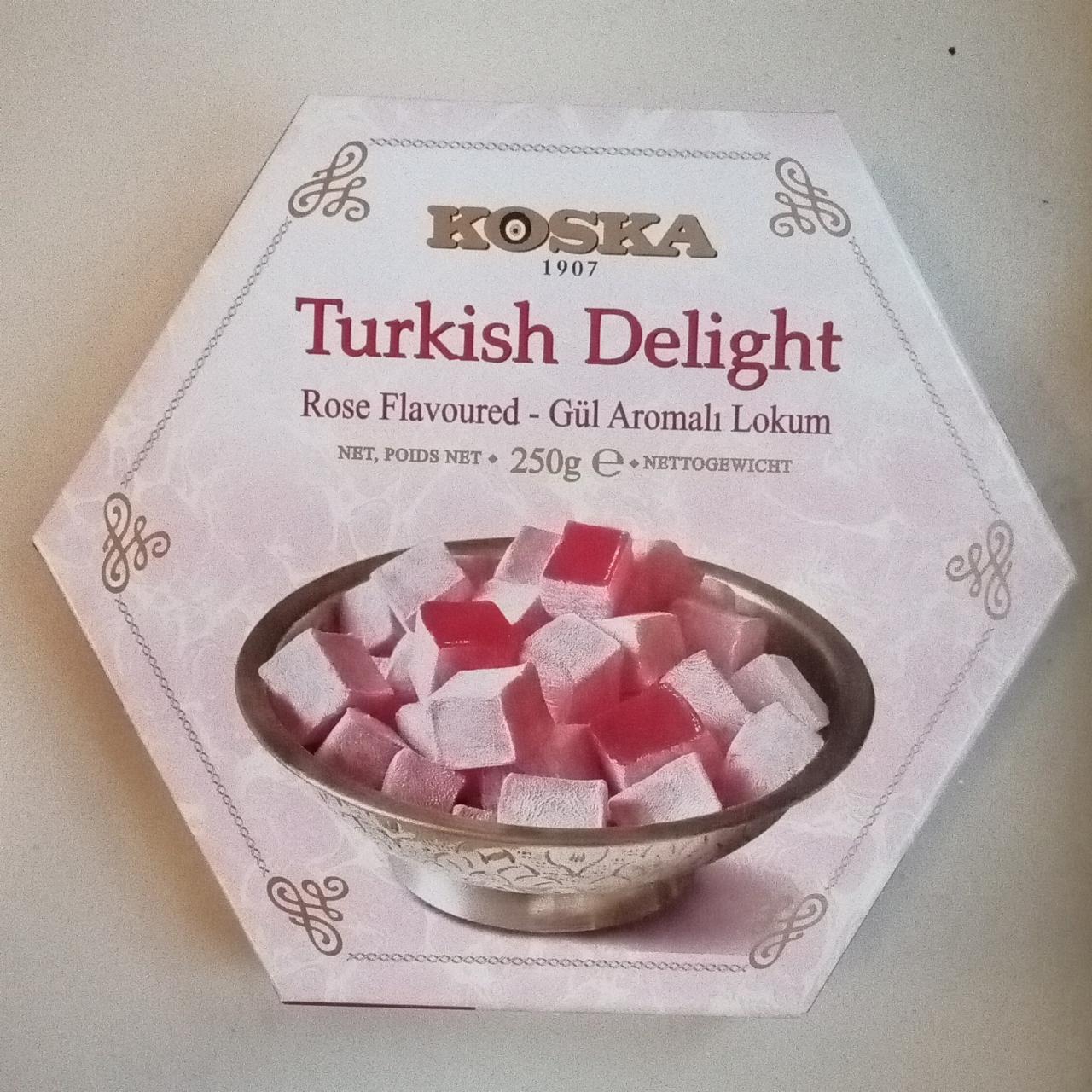 Fotografie - Turkish Delight Rose Flavoured Gül Aromalı Lokum Koska