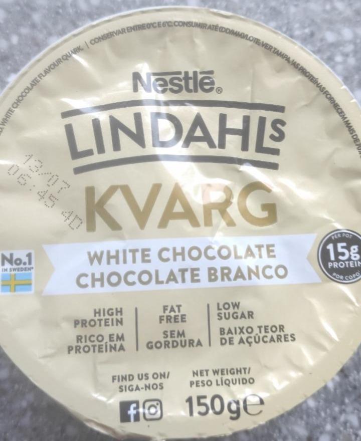 Fotografie - Lindahls Kvarg White Chocolate Chocolate Branco Nestlé