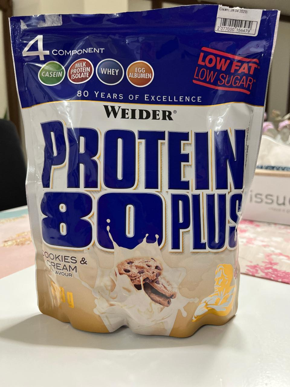 Fotografie - Protein 80 plus cookies & cream flavour Weider