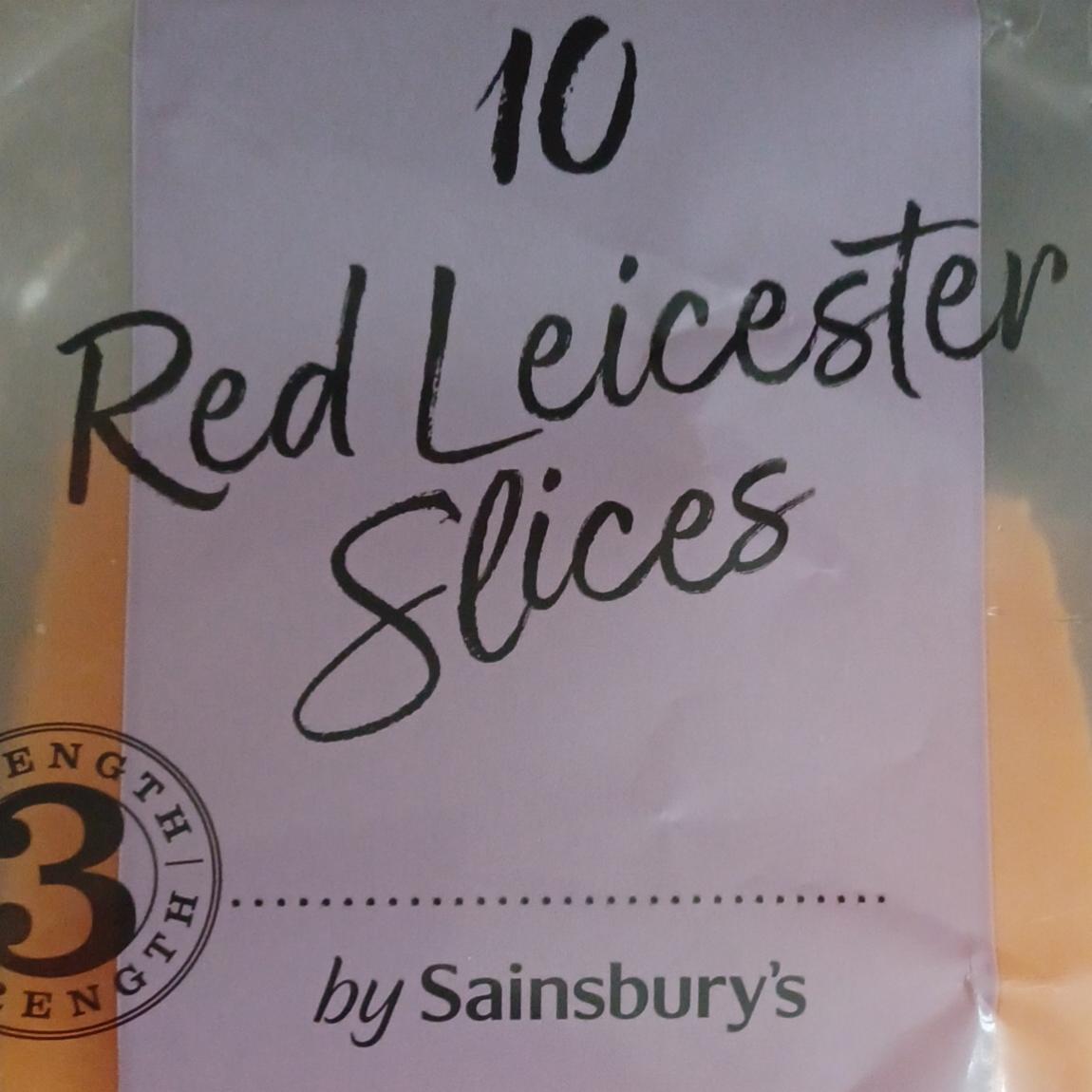 Fotografie - Red Leicester Slices by Sainsbury's